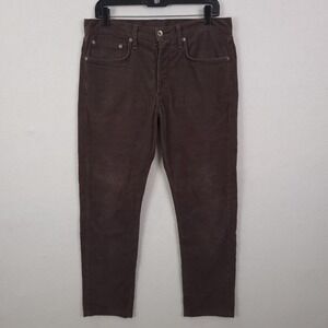 Rag & Bone Fit 2 Slim Pants Mens 32x27 Charcoal Corduroy Stretch Made USA